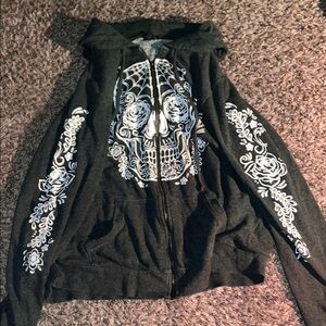 Torrid Black and White Graphic Hoodie